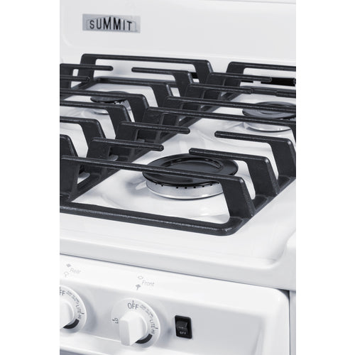 Summit 24" Wide Gas Range, Sealed Burners (WTM6107ISW) view 5