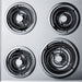 Summit 24" Wide 230V 4-Burner Coil Cooktop (ZEL03) view 2