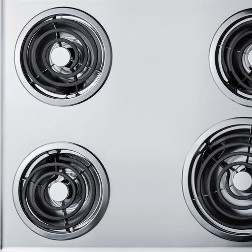 Summit 30" Wide 230V 4-Burner Coil Cooktop (ZEL05) view 3