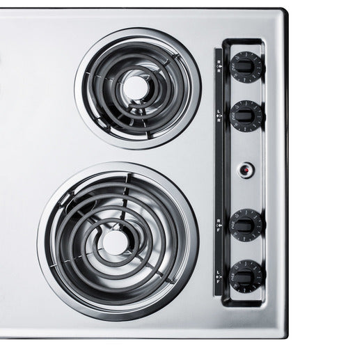 Summit 30" Wide 230V 4-Burner Coil Cooktop (ZEL05) view 2