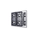 Summit 24" Wide 4-Burner Gas Cooktop, Battery Start Ignition (ZNL03IP) view 2