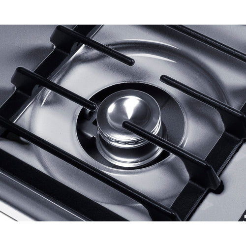Summit 24" Wide 4-Burner Gas Cooktop, Battery Start Ignition (ZNL03IP) view 3