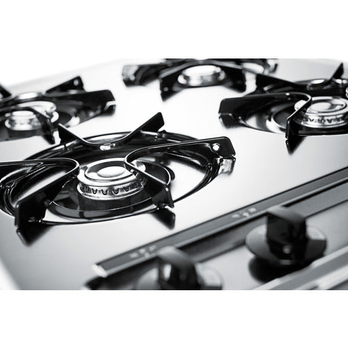 Summit 24" Wide 4-Burner Gas Cooktop (ZNL03P) view 2
