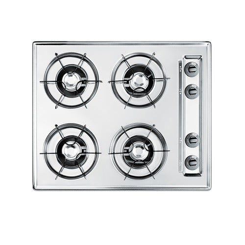 Summit 24" Wide 4-Burner Gas Cooktop (ZNL03P)