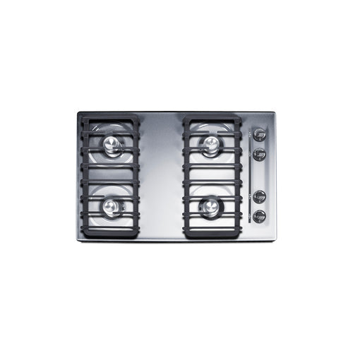 Summit 30" Wide 4-Burner Gas Cooktop (ZNL053I)