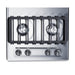 Summit 30" Wide 4-Burner Gas Cooktop, Battery Start Ignition (ZNL05IP) view 4