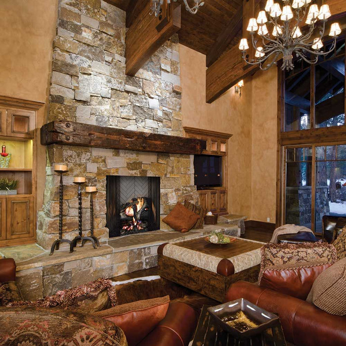 Majestic 36" Radiant Wood Burning Fireplace with Natural Gray Hearth Refractory - ASH36 Majestic