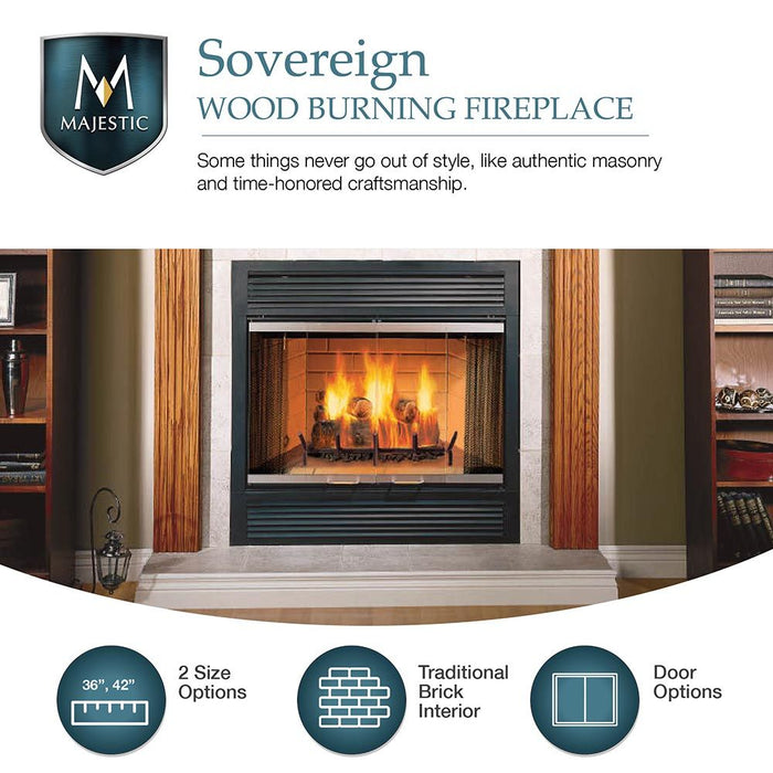 Majestic 42" Radiant Fireplace - SA42R Majestic
