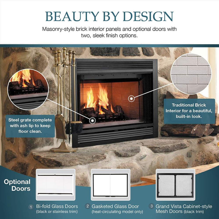 Majestic 42" Radiant Fireplace - SA42R Majestic