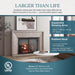 Majestic 42" Biltmore Radiant Wood Burning Fireplace W/Herringbone Brick Pattern - SB80 Majestic