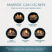 Majestic 42" Biltmore Radiant Wood Burning Fireplace W/Herringbone Brick Pattern - SB80 Majestic