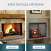 Majestic 42" Biltmore Radiant Wood Burning Fireplace W/Herringbone Brick Pattern - SB80 Majestic