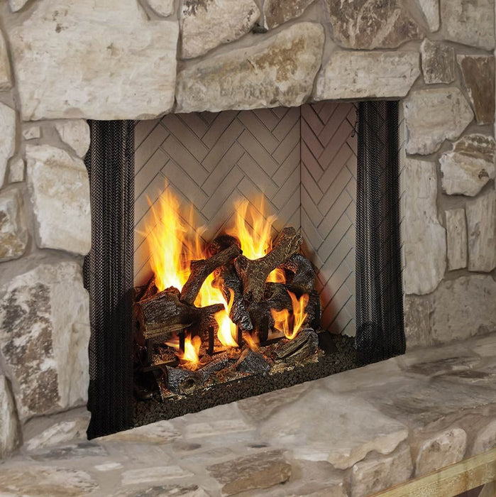 Majestic 42" Radiant Wood Burning Fireplace with Natural Gray Hearth Refractory - ASH42 Majestic