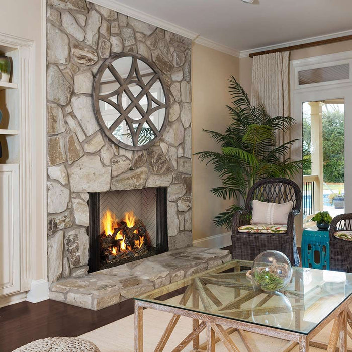 Majestic 42" Radiant Wood Burning Fireplace with Natural Gray Hearth Refractory - ASH42 Majestic
