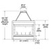 Majestic 42" See-Thru Radiant Wood Burning Fireplace - DSR42 Majestic