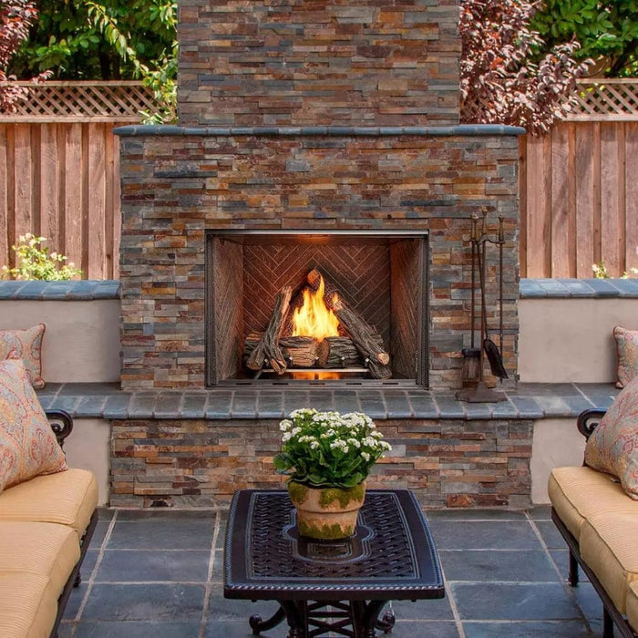 Majestic Courtyard Vent-Free Outdoor Natural Gas Fireplace Majestic