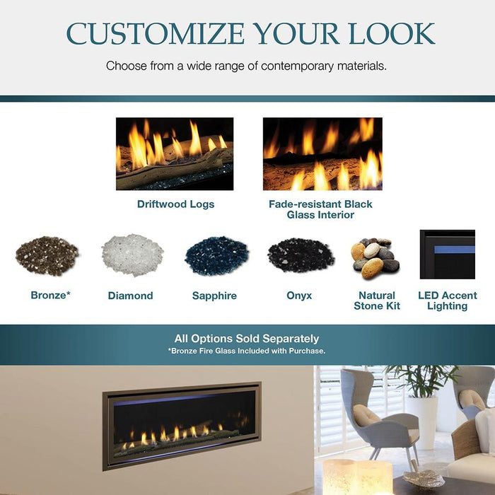 Majestic Jade Direct Vent Gas Fireplace with Intelli Fire Touch Ignition System Majestic