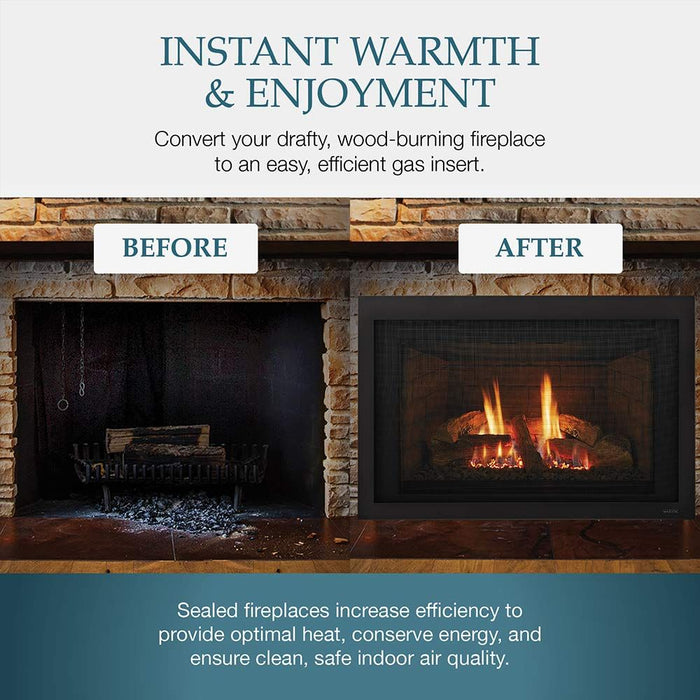 Majestic Jasper Medium 30" Direct Vent Gas Insert With IPI Ignition System Majestic