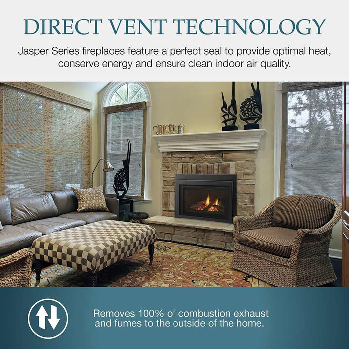 Majestic Jasper Medium 30" Direct Vent Gas Insert With IPI Ignition System Majestic