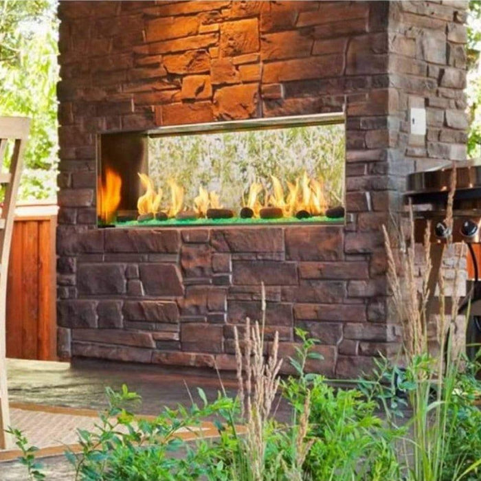 Majestic Lanai 48" See-Through Vent-Free Outdoor Natural Gas Fireplace (ODLANAIGST-48) Majestic