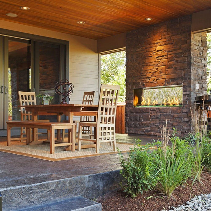 Majestic Lanai 48" See-Through Vent-Free Outdoor Natural Gas Fireplace (ODLANAIGST-48) Majestic
