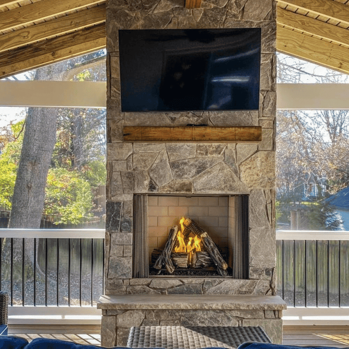 Majestic Courtyard Vent-Free Outdoor Natural Gas Fireplace Majestic