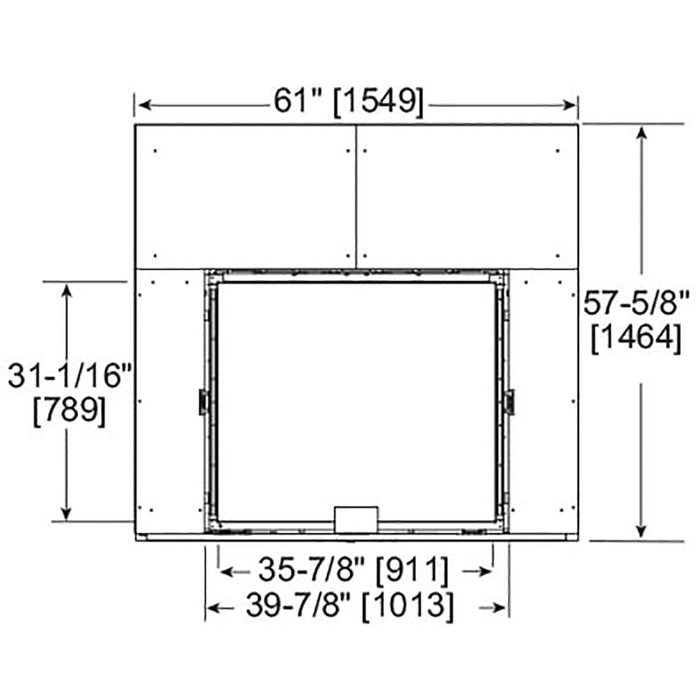 Majestic Marquis II 36" Top, Direct Vent Fireplace With IntelliFire Touch ignition (NG) Majestic