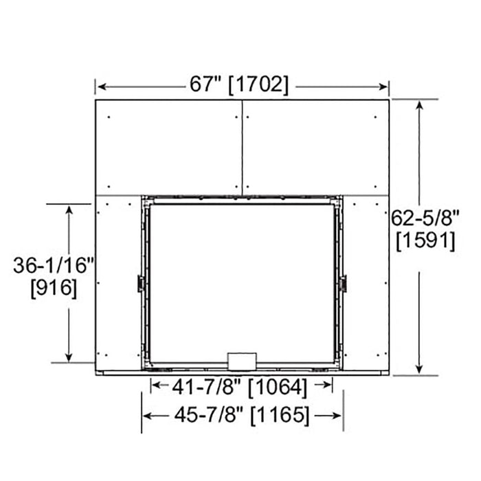 Majestic Marquis II 42" Top, Direct Vent Fireplace With IntelliFire Touch Ignition (NG) Majestic