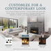 Majestic 30" Ruby Medium Direct Vent Gas Fireplace Insert With Intellifire Touch System - RUBY30 Majestic