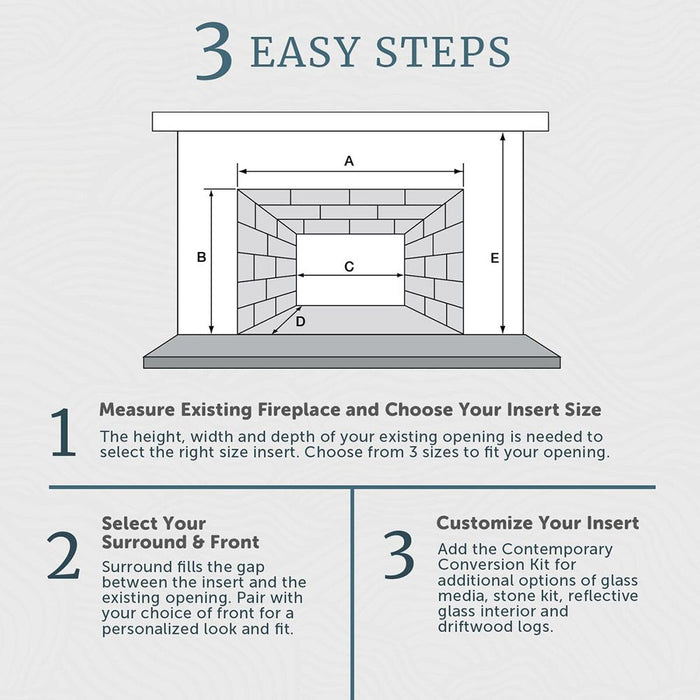 Majestic 30" Ruby Medium Direct Vent Gas Fireplace Insert With Intellifire Touch System - RUBY30 Majestic