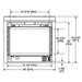 Majestic Mercury 32" Direct Vent Gas Fireplace, Top/Rear Vent With Intellifire (NG) Majestic