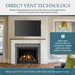 Majestic Meridian 36" Top/Rear Direct Vent Fireplace With IntelliFire Touch ignition - MER36 Majestic