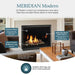Majestic Meridian 42" Modern Top Direct Vent Gas Fireplace With Intellifire Touch ignition (NG) Majestic