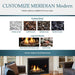 Majestic Meridian 42" Modern Top Direct Vent Gas Fireplace With Intellifire Touch ignition (NG) Majestic