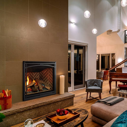 Majestic Meridian 42" Top/Rear Direct Vent Fireplace With Intellifire Touch Ignition - MER42 Majestic