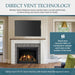 Majestic Meridian 42" Top/Rear Direct Vent Fireplace With Intellifire Touch Ignition - MER42 Majestic