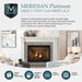 Majestic Meridian Platinum 42" Top/Rear Direct Vent Fireplace With Intellifire Touch Ignition - MER42 Majestic