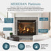 Majestic Meridian Platinum 42" Top/Rear Direct Vent Fireplace With Intellifire Touch Ignition - MER42 Majestic