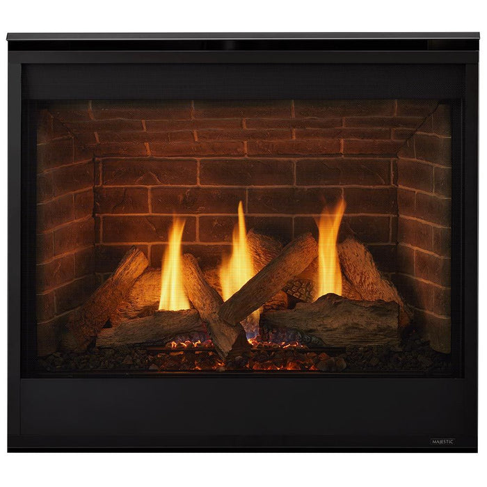 Majestic Quartz Platinum Top/Rear Direct Vent Fireplace With Intellifire Touch Ignition - QUARTZPLA36 Majestic