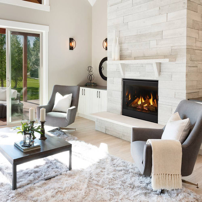 Majestic Quartz Platinum Top/Rear Direct Vent Fireplace With Intellifire Touch Ignition - QUARTZPLA36 Majestic