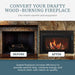 Majestic 35" Ruby Large Direct Vent Gas Insert With Intellifire Touch Ignition System - RUBY35 Majestic