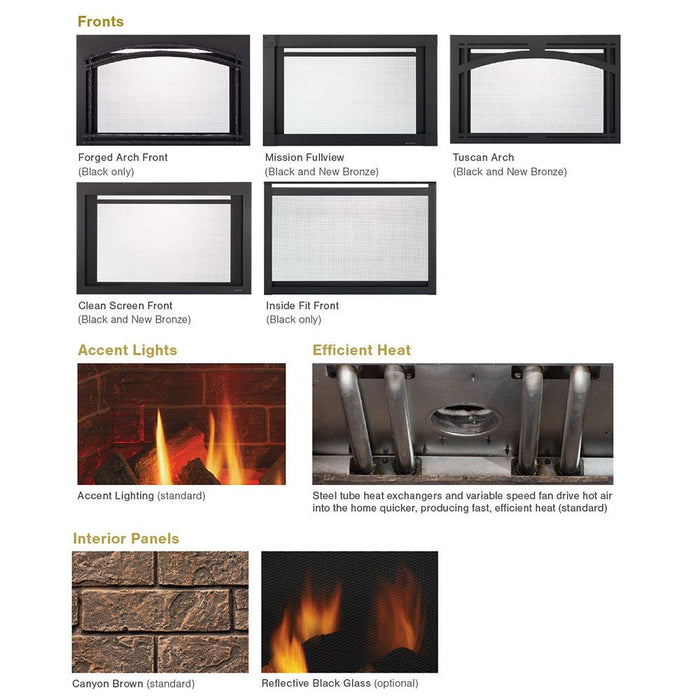 Majestic Trilliant Medium 30" Direct Vent Gas Insert With Intellifire Touch Ignition System - TRILLIANT30 Majestic