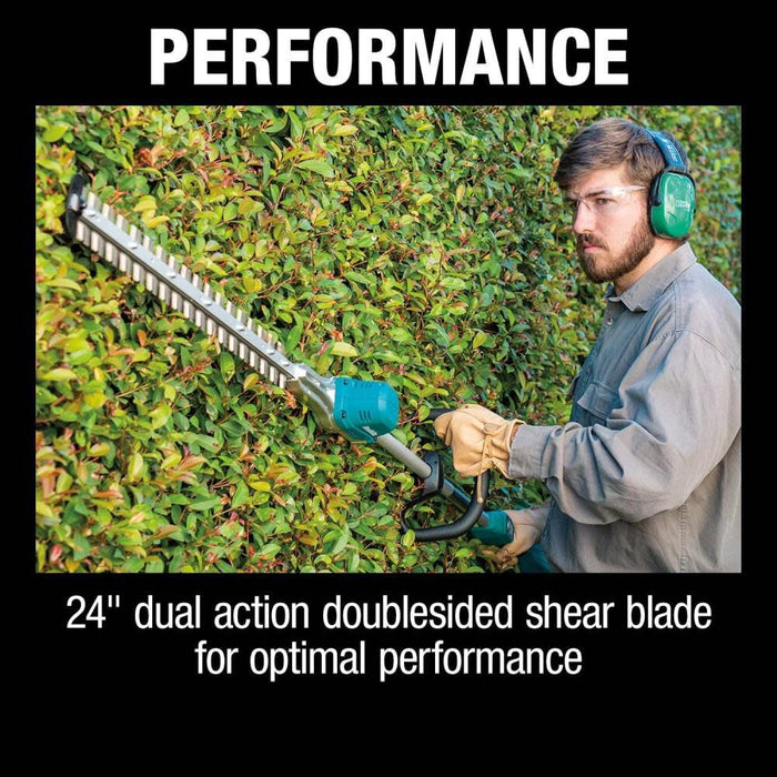 VM Hardware Makita XNU02T 18V LXT® Lithium-Ion Brushless Cordless 24" Pole Hedge Trimmer Kit (5.0Ah) - Detail View
