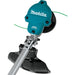 VM Hardware Makita GRU01Z 40V max XGT® Brushless Cordless 15" String Trimmer, Tool Only - Side View