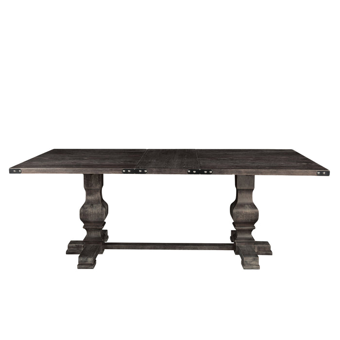 Alpine Furniture Manchester Dining Table, Charcoal
