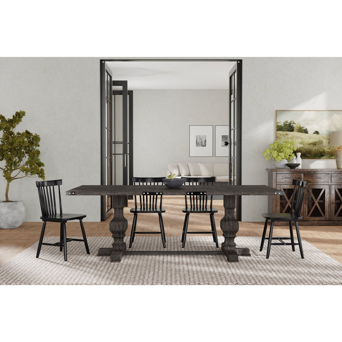 Alpine Furniture Manchester Dining Table, Charcoal