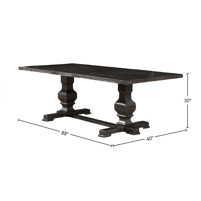 Alpine Furniture Manchester Dining Table, Vintage Black