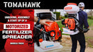 Tomahawk Power 4 Gal Motorized Fertilizer Spreader Broadcast Lawn Seed Ice Melt Salt - Detail View 3