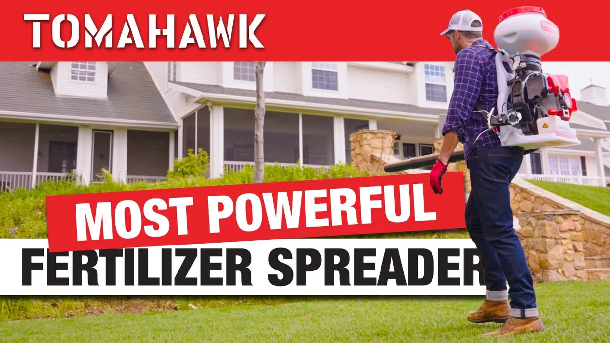 Tomahawk Power 4 Gal Motorized Fertilizer Spreader Broadcast Lawn Seed Ice Melt Salt - Detail View 2