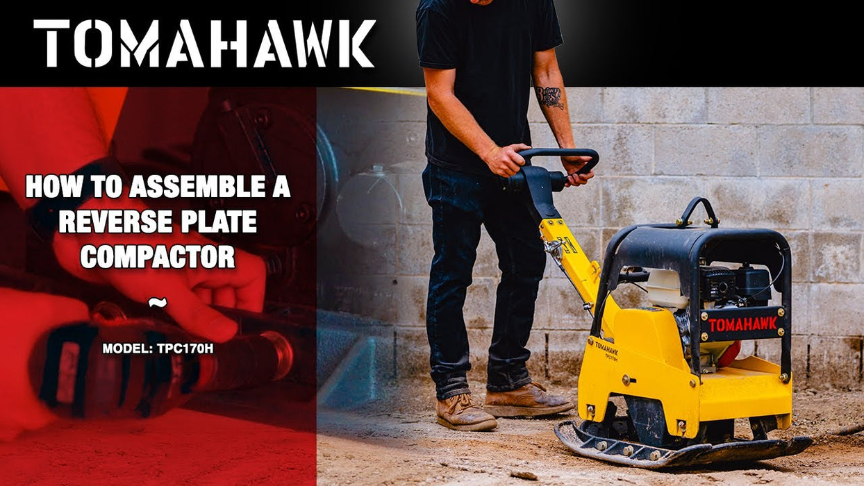 6.5 HP Honda Reverse Hydraulic Plate Compactor for Asphalt, Aggregate, Cohesive Soil Compaction - detail close-up
